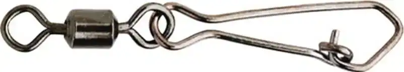 Black Rolling Swivel + Hook Snap Superprijs