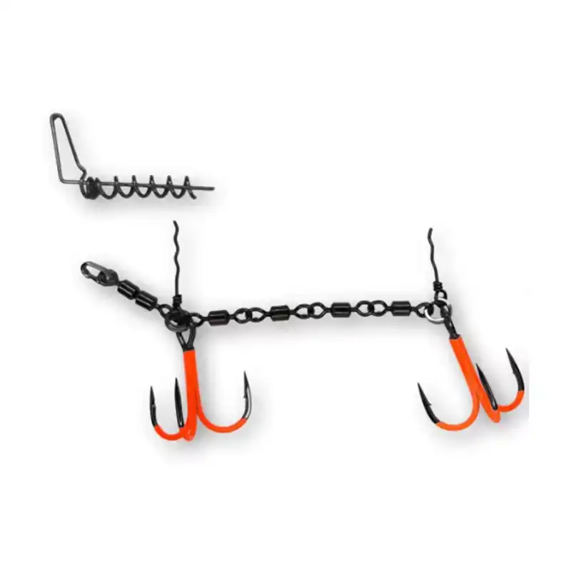 Hoge Kwaliteit The 4 - Swivel Stinger Rig XXL - UVO - Haak: 3/0