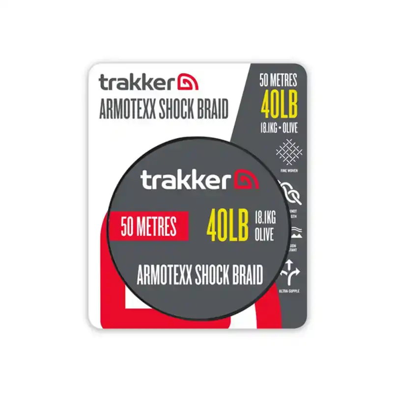 Bestel Nu Armotexx Shock Braid - 40 lb - 18,1 kg - 50 m