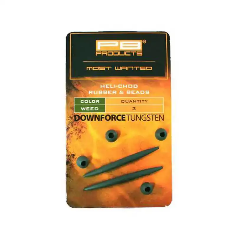 Dagaanbieding Downforce Tungsten Heli-chod Rubber & Beads