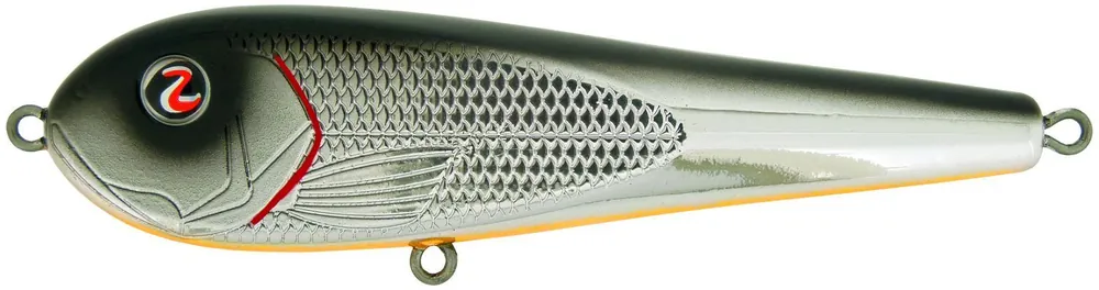 Finale Uitverkoop River2sea Icbm 120 - Jerkbait - 12 cm Chrome Black