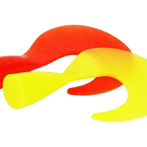 Beperkt Aanbod Westin Swim Tail Spare Curltail - Aas - 9 cm Fluo. Orange/Fluo. Yellow