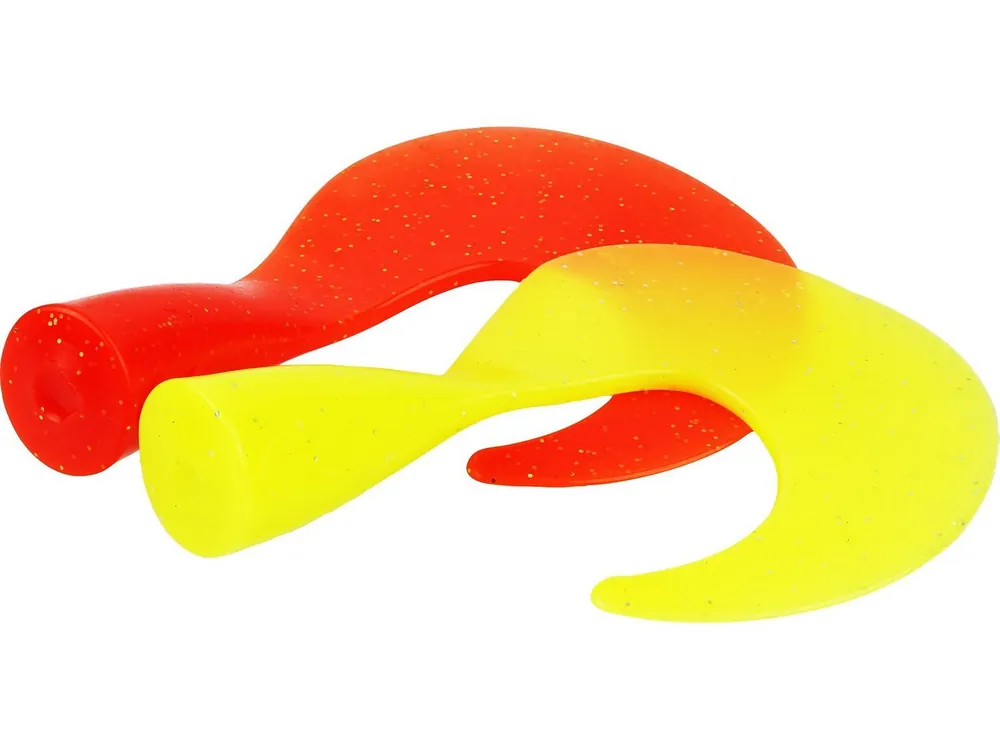 Beperkt Aanbod Westin Swim Tail Spare Curltail - Aas - 9 cm Fluo. Orange/Fluo. Yellow