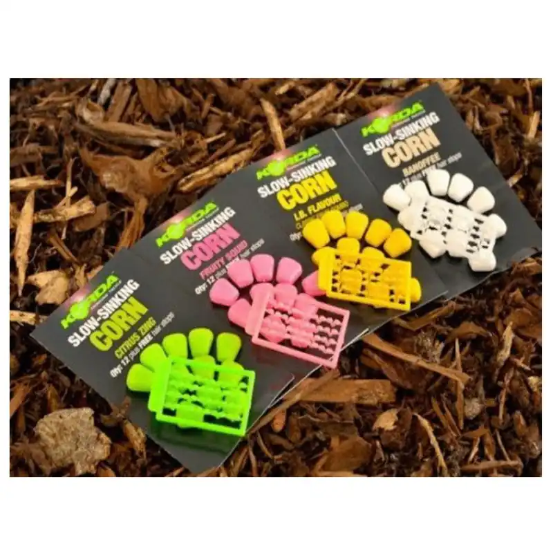 Korda Slow Sinking Corn - Aas - 12 stuks I.B. Yellow Flitsaanbieding