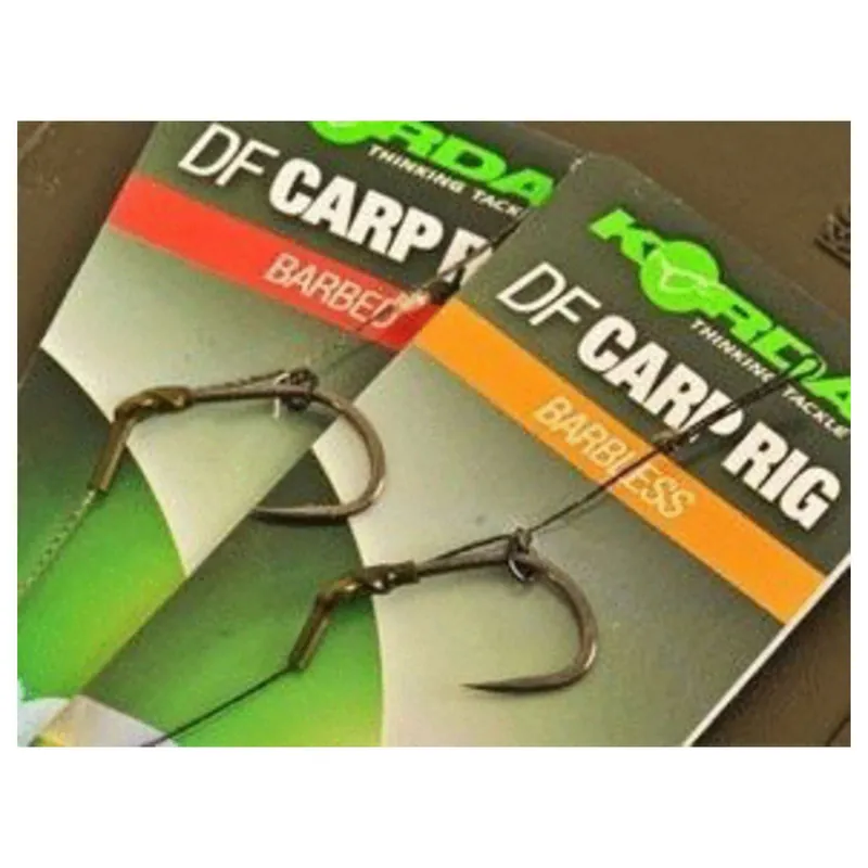 Shop Nu Korda N-Trap Df Rig Wide Gape Barbless - Vislijn - 15 lb Barbless Size 8