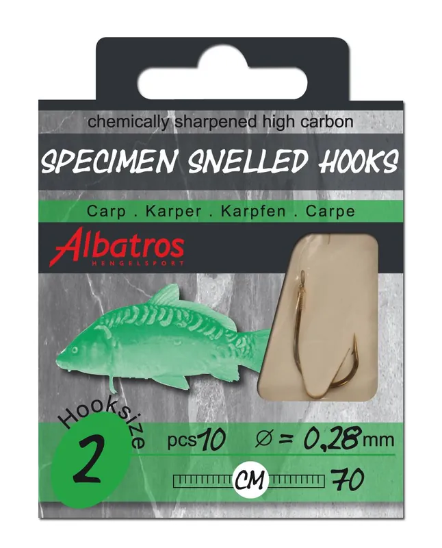 Albatros Hakenboekje Karper 70 cm - Hakenboekjes Size 2 Seizoensaanbieding
