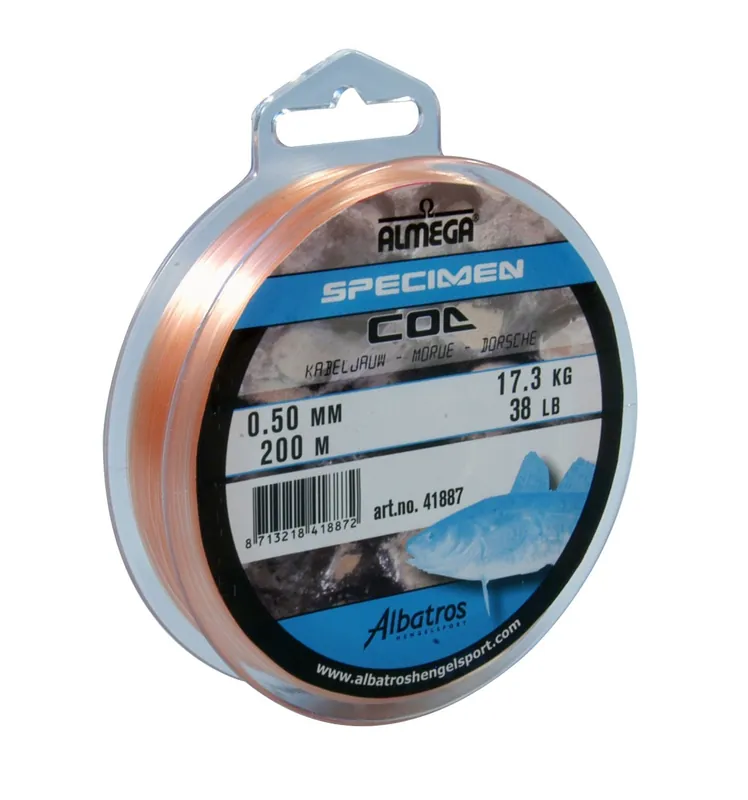Gecertificeerd Albatros Almega Vislijn Almega Gul - Hoofdlijn - 200 m 38 lb 0.50mm