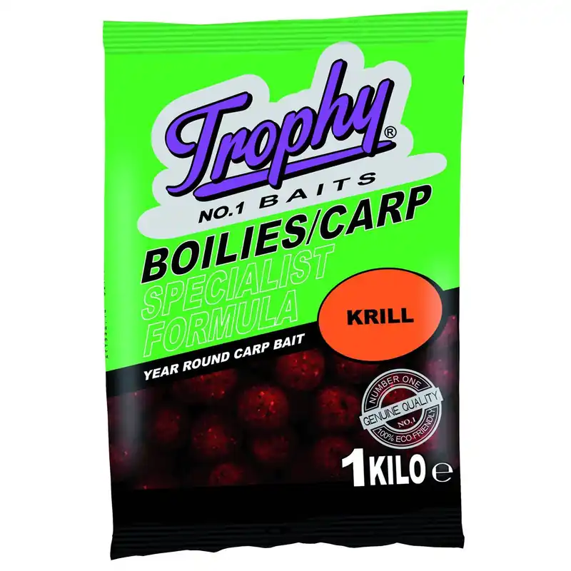 Premium Trophy Baits Trophy Baits Boilies Krill - Baits - Ø15 mm 1000 g Karper