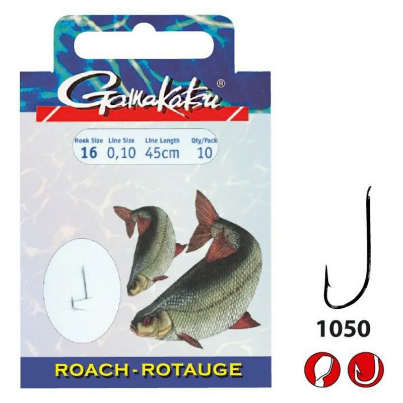 Gamakatsu Booklet Roach 1050n #18-0.10mm 45cm - Vishaak - Op = Op