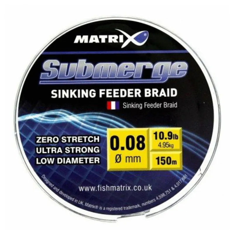 Matrix Submerge Braid 0.08mm - Gevlochten lijn - 150 m Direct Beschikbaar