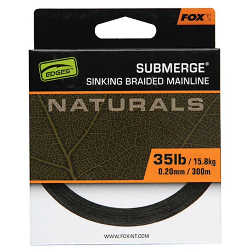 Fox Sub Nat Braid X 300m 0.20mm 35lb/15.8kg - Gevlochten lijn - Speciale Aanbieding