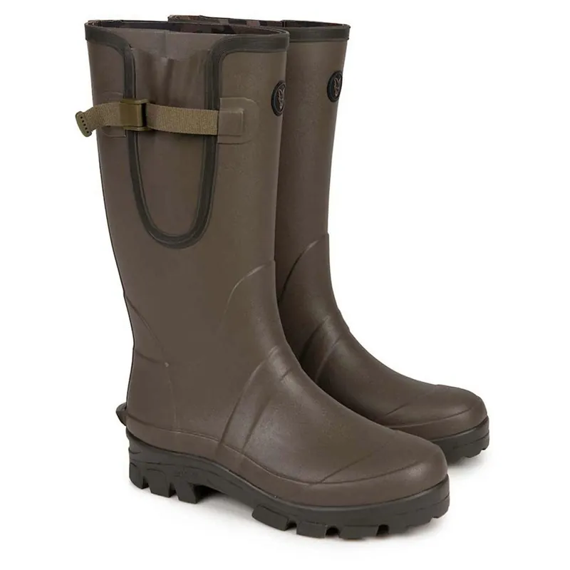 Beperkte Voorraad Fox Neoprene Lined Camo/Khaki Rubber Boot - Laarzen - 43