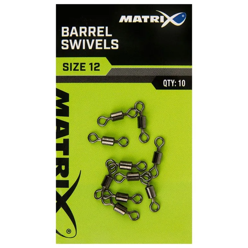 Finale Uitverkoop Matrix Barrel Swivels - Wartel - 10 stuks Size 12