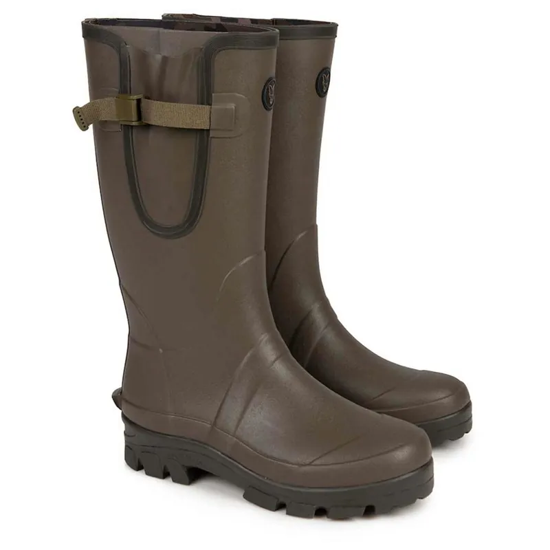 Laatste Versie Fox Neoprene Lined Camo/Khaki Rubber Boot - Laarzen - 45