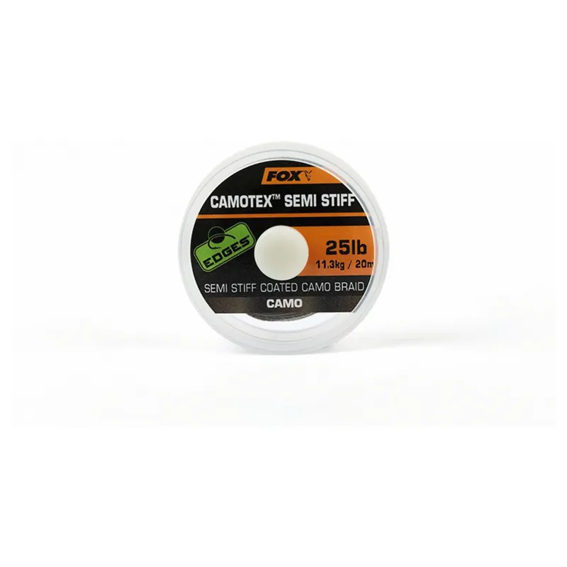 Fox Camotex Semi Stiff - 20lb - Onderlijn- & leadermateriaal - 20 lb Voordeelprijs