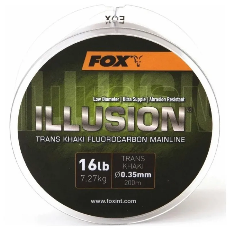 Fox Edges Illusion Soft Mainline X 200m Trans Khaki - Karper vislijnen - 0.39 mm 8.64 kg 19 lb Veilige Betaling