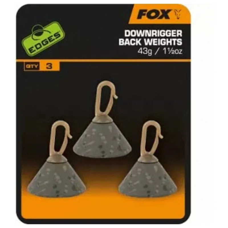 Bestseller Fox Edges Downrigger Back Weights - Toplood - 43 g 3 stuks