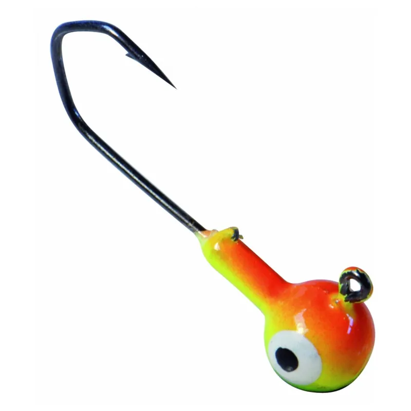 Veilige Betaling Albatros 3 Jigkoppen Rond Fluo - Enkele Haak - 11 g 3 stuks Fluo