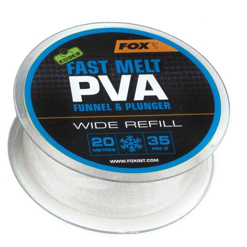 Fox Edges 20m Refill Fast Melt 35mm Wide - PVA - Express Levering