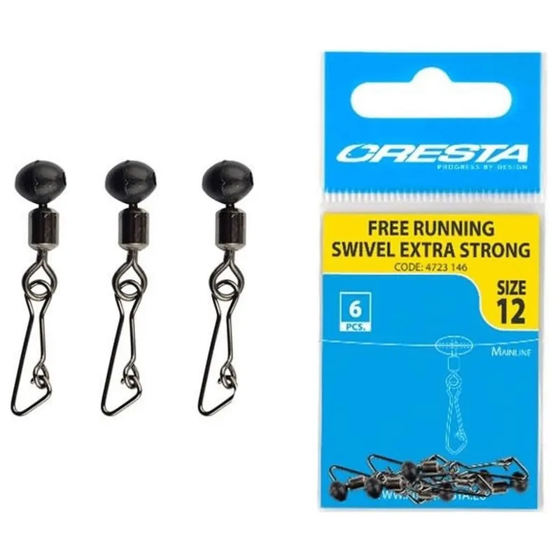 Cresta Free Running Swivels Strong #12 10 stuks - Wartel 12 Premium