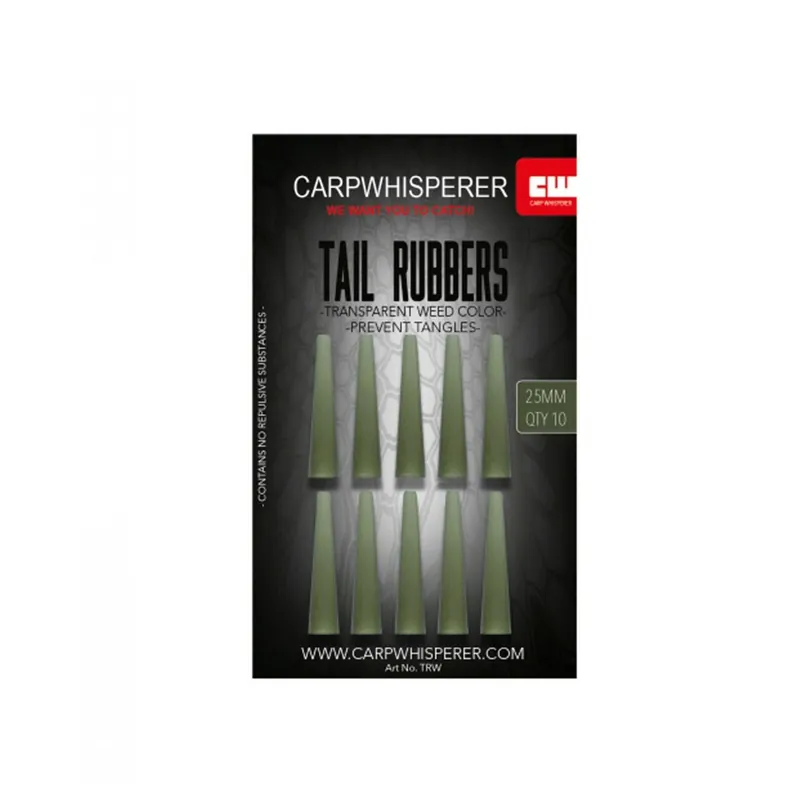 Carp Whisperer Tail Rubbers - Karper kleinmateriaal - Weed 25mm Goedkoop