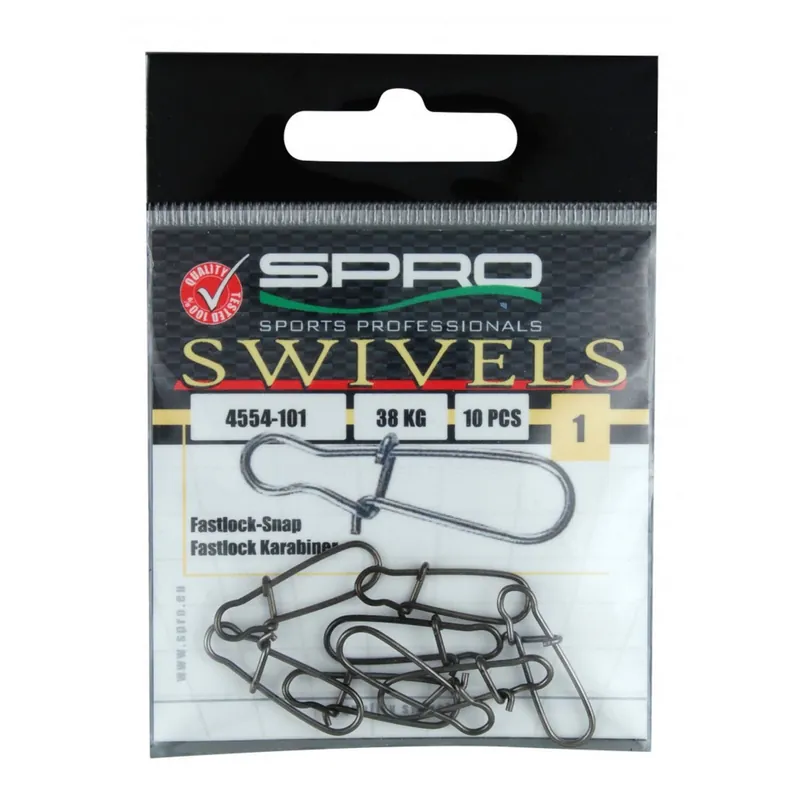 Merkproduct Spro Fastlock-Snap 10 stuks - Wartel 01