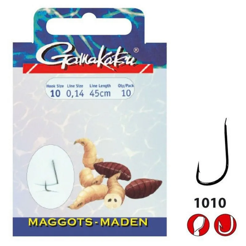 Seizoensaanbieding Gamakatsu Booklet Maggots 1010b #10-0.14mm 45cm - Vishaak -