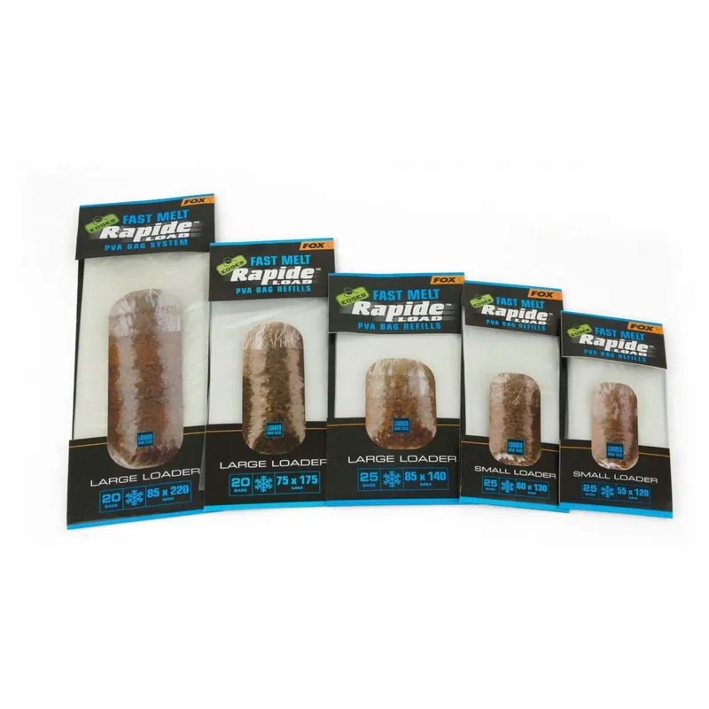 Fox Rapide Refills Fast Melt 60mmx130mm X 25 Bags - PVA - 60x130mm 25 Zakjes Express Levering