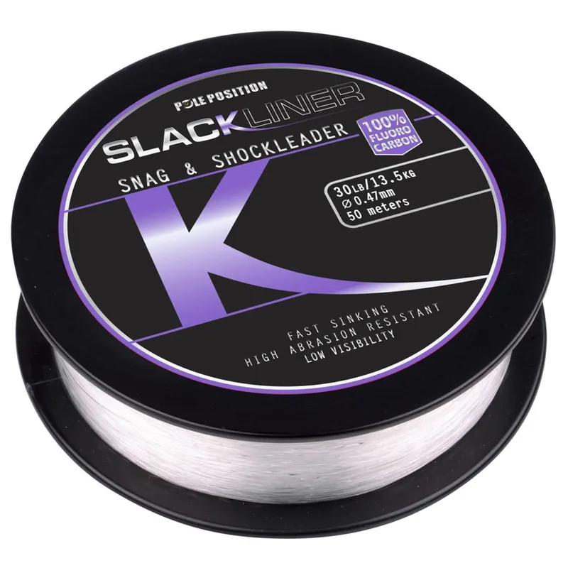 Weekendaanbieding Pole Position Slackliner Fluorocarbon Shock 0.47mm 50m - Vislijn -