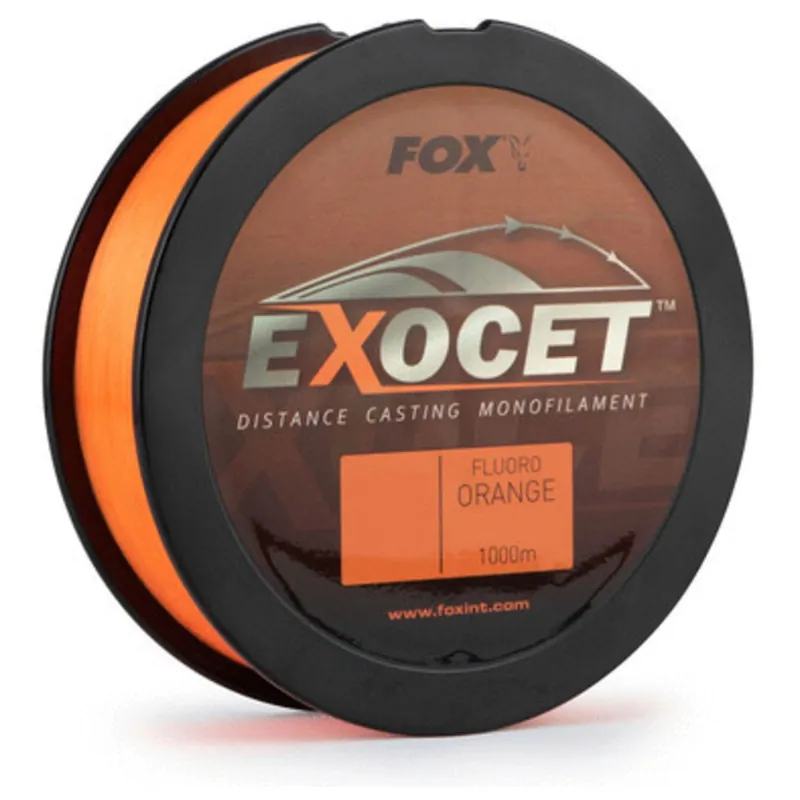 Beperkte Voorraad Fox Exocet Fluoro Orange Mono 0.26mm 10lb / 4.9kg (1000m) - Nylon -