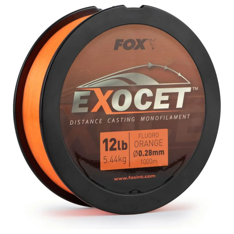 Beperkt Aanbod Fox Exocet Fluoro Orange Mono 0.28mm 12lb / 5.5kg (1000m) - Nylon -