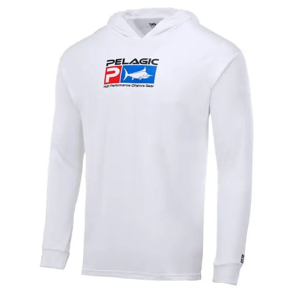 Uitverkoop Pelagic Aquatek Deluxe Hoody White - S