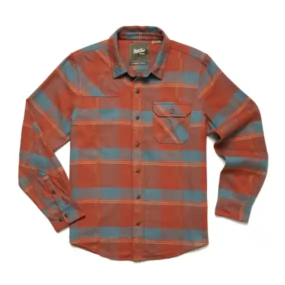 Tijdelijk Beschikbaar Howler Bro's Harker's Flannel Backdrop Plaid Terracotta - S