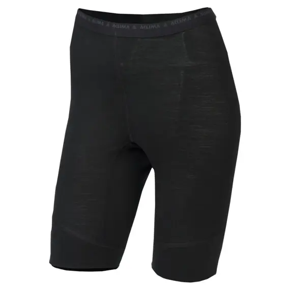 Aclima LightWool 140 Shorts Long W's Jet Black - XS Beperkt Aanbod
