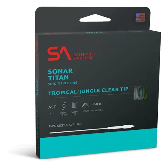 SA Sonar Titan Tropical Clear Tip Sand/Horizon/Clear WF Fly Line - # 8 Dagaanbieding