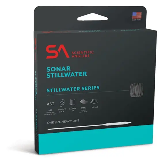 Snelle Levering SA Sonar Stillwater Camo Clear WF Fly Line # 4