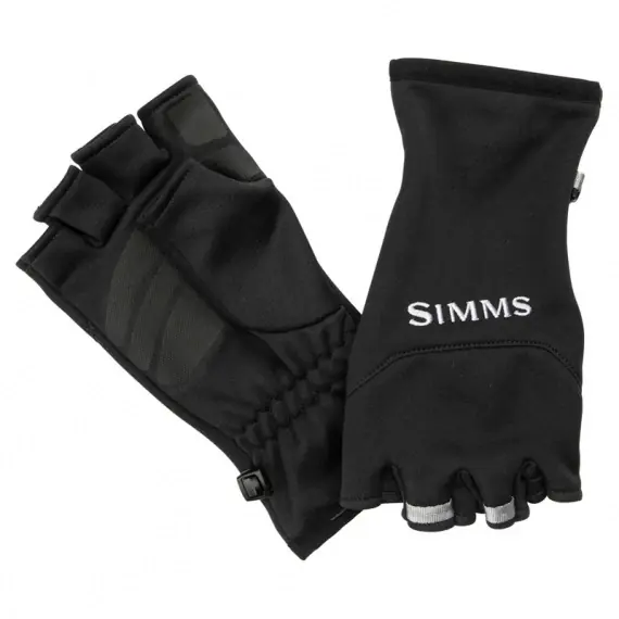 Seizoensaanbieding Simms Freestone Half Finger Black - M