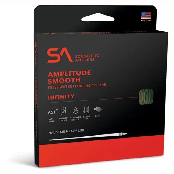 Uitverkoop SA Amplitude Smooth Infinity Camo WF Fly Line # 3