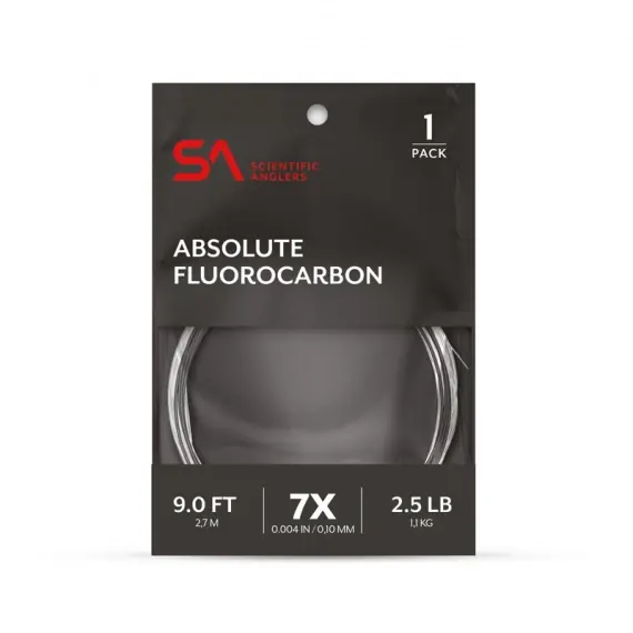 Shop Nu SA Absolute Fluorocarbon Tapered Leader 12' 0,23 mm