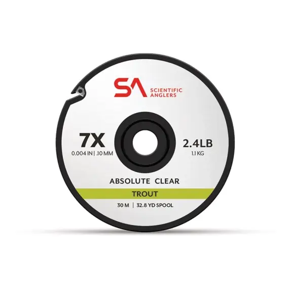 Meest Verkocht SA Absolute Trout Tippet Tippet Material 7X (0,10 mm)