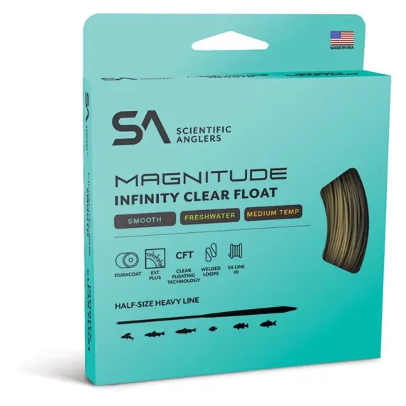 Snelle Levering SA Magnitude Smooth Infinity Buckskin 10' Clear Tip - #6