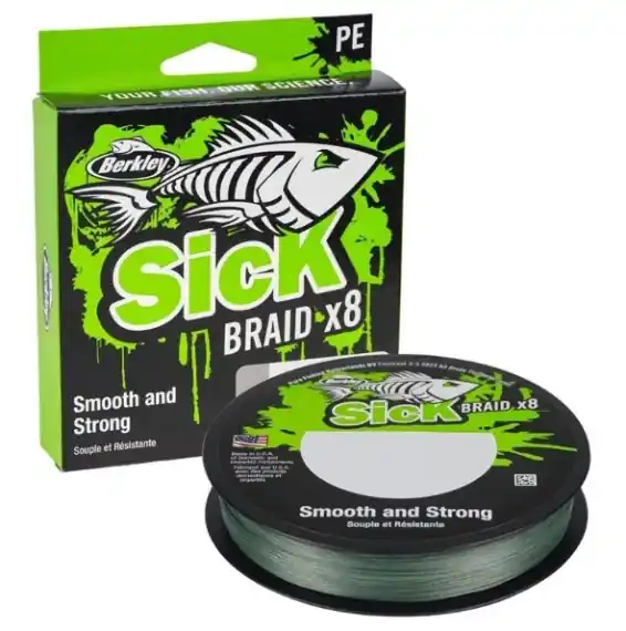 Direct Verzonden Berkley Sick Braid Moss Green 150m - 0.39mm