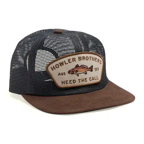 Howler Bros Redfish Feedstore Snapback - Brown/Grey Shop Nu