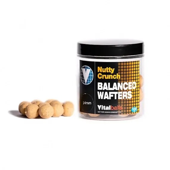 Hete Deal Vital Baits Nutty Crunch Wafters 14mm 100g