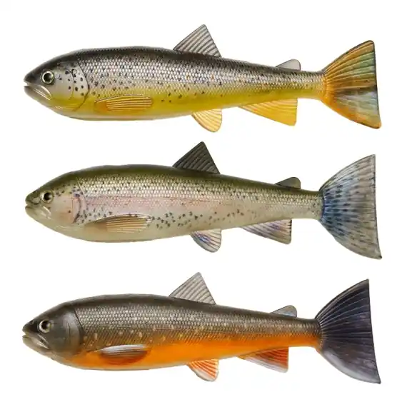 Pulz Bait Skinz Trout, 15cm 3pcs - Brown/Rainbow/Char Favoriet
