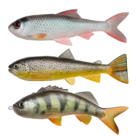 Pulz Bait Skinz Mixed, 15cm 3pcs - Roach/Perch/Brown Trout Laatste Versie