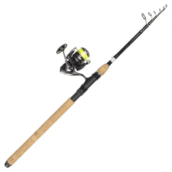 Veilige Betaling Daiwa Ninja LT2500 Black Silver 210 Tele 7-28G/0.19YL