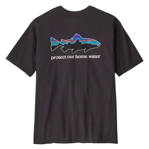 Betaalbaar Patagonia M's Home Water Trout Organic T-Shirt Ink Black - S
