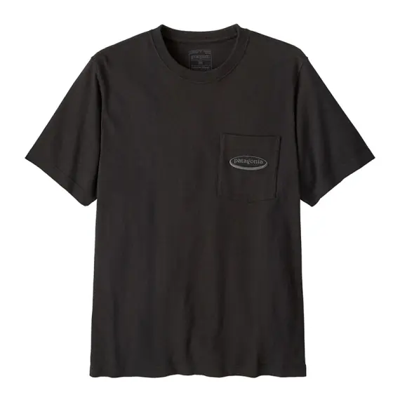 Exclusieve Aanbieding Patagonia M's MW '95 Oval Logo Pocket Tee Black - L