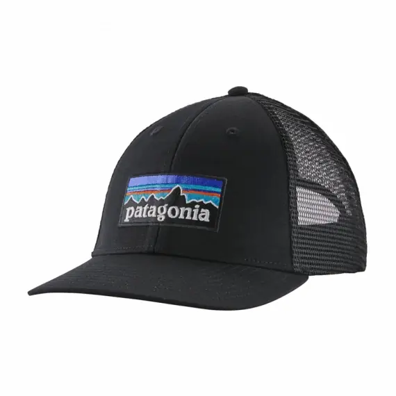 Patagonia P-6 Logo LoPro Trucker Hat Black Weekendaanbieding